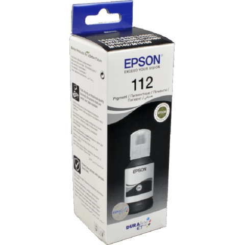 Tusz Epson 112 / T06C1 Czarny do drukarek (Oryginalny) [127ml]